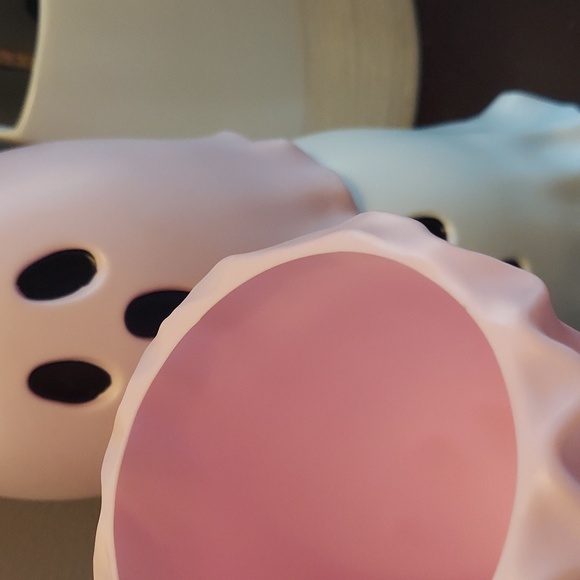 Halloween Pink and White Stacking Ghosts Home Decor - Picture 5 of 7